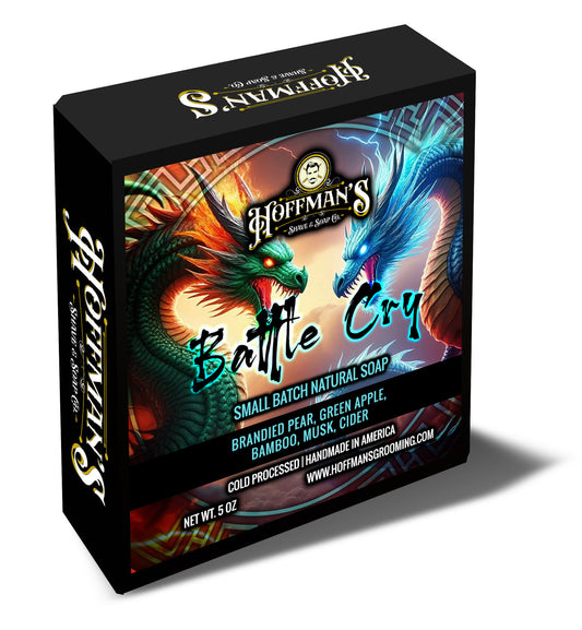 "Battle Cry" (Brandied Dipped Pears, Green Apple, Bamboo, Cider, Musk) 5oz Bar Soap