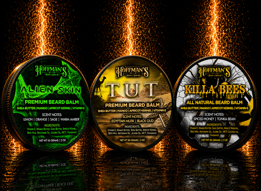 3pk Beard Balm Variety Legends Bundle #1 (Alien Skin, Tut, Killa Bees)