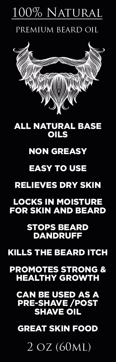 The Booze Bandit "Charred Oak, Aged Bourbon, Patchouli, Guaiac Wood" 2oz Beard Oil