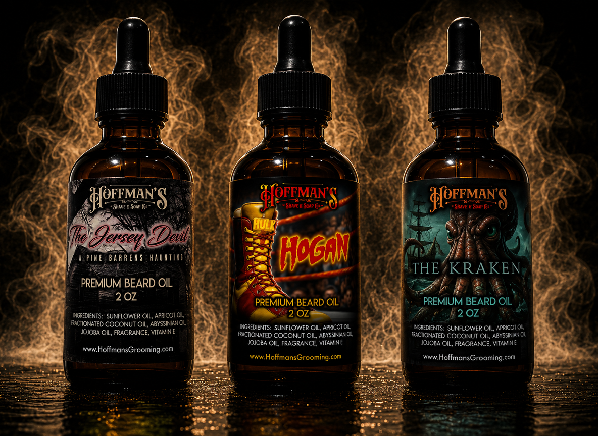 3pk Beard Oil Variety Legends Bundle #2 (Jersey Devil, Hogan, The Kraken)