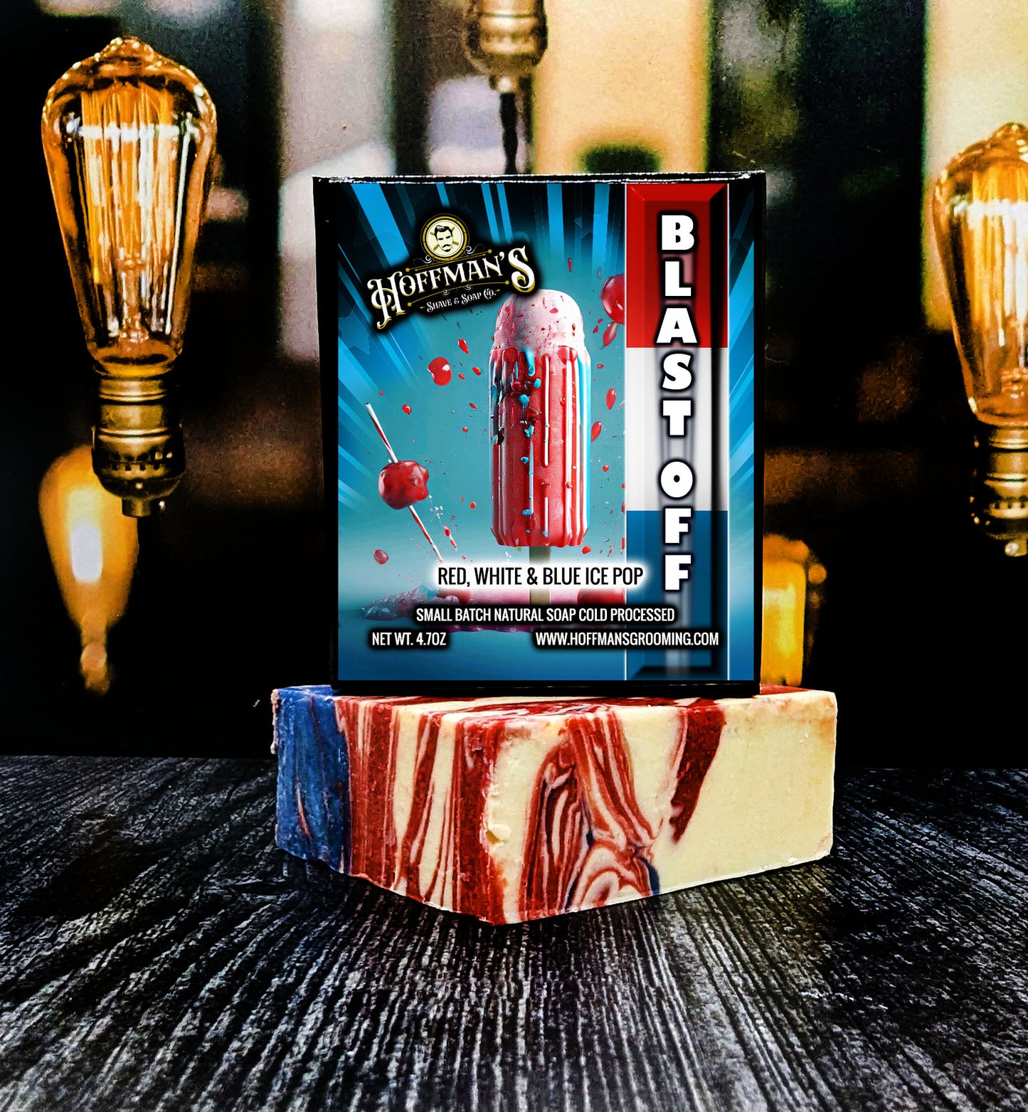 "Blast Off" (Red, White, Blue) Summer Edition Bar Soap