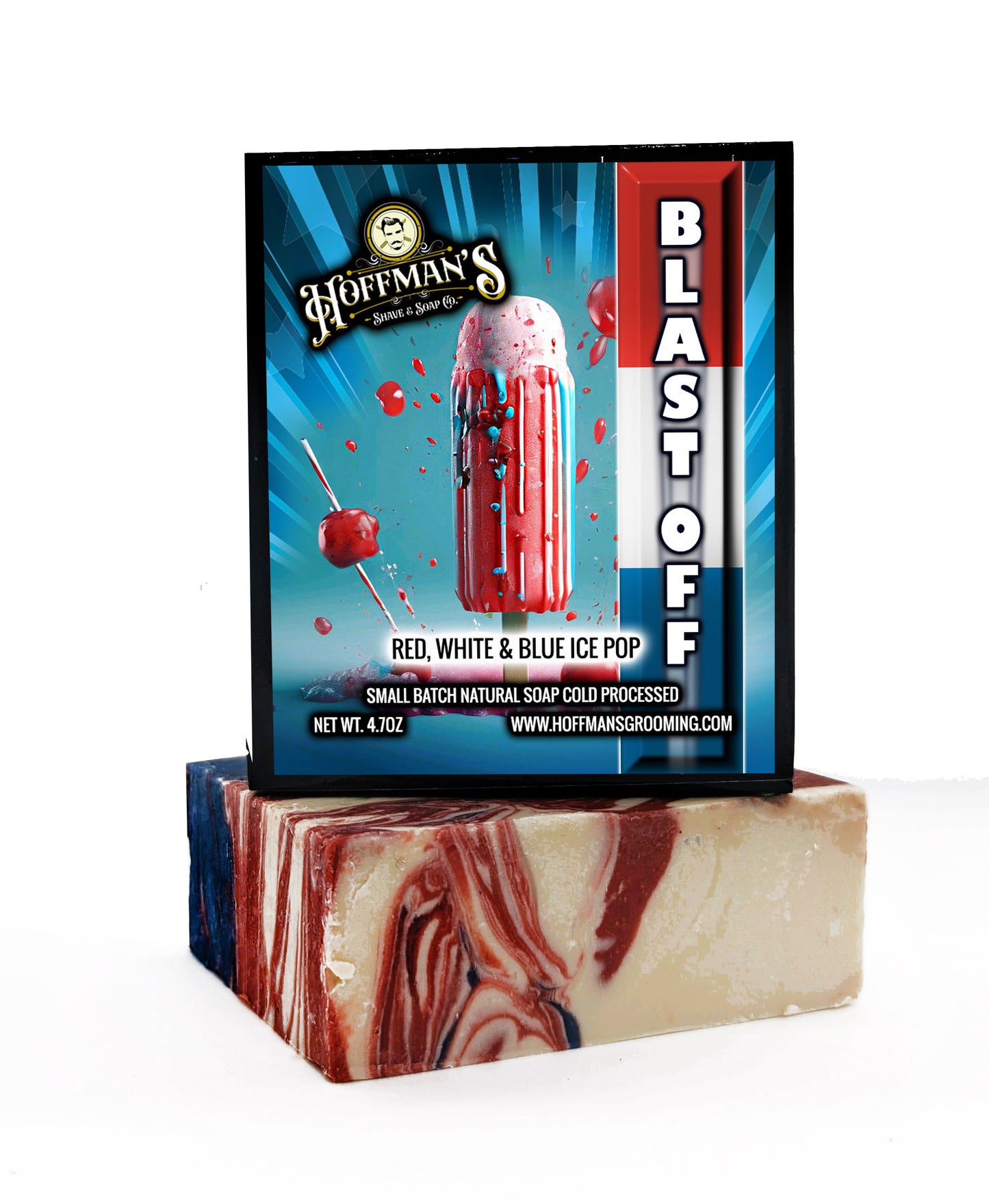 "Blast Off" (Red, White, Blue) Summer Edition Bar Soap