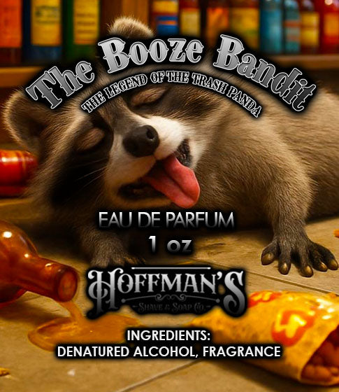 The Booze Bandit "Charred Oak, Aged Bourbon, Patchouli, Guaiac Wood" 1oz EDP Cologne