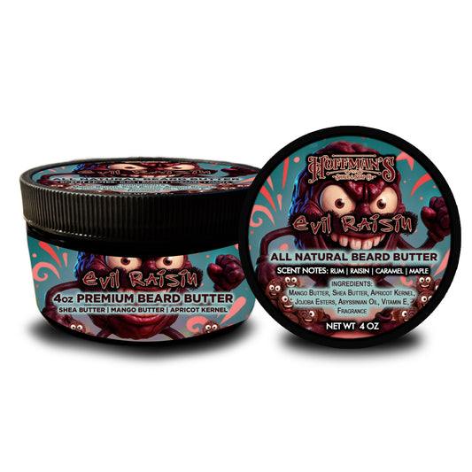 Evil Raisin "Rum, Raisin, Caramel, Maple, Vanilla" 4oz Premium Beard Butter