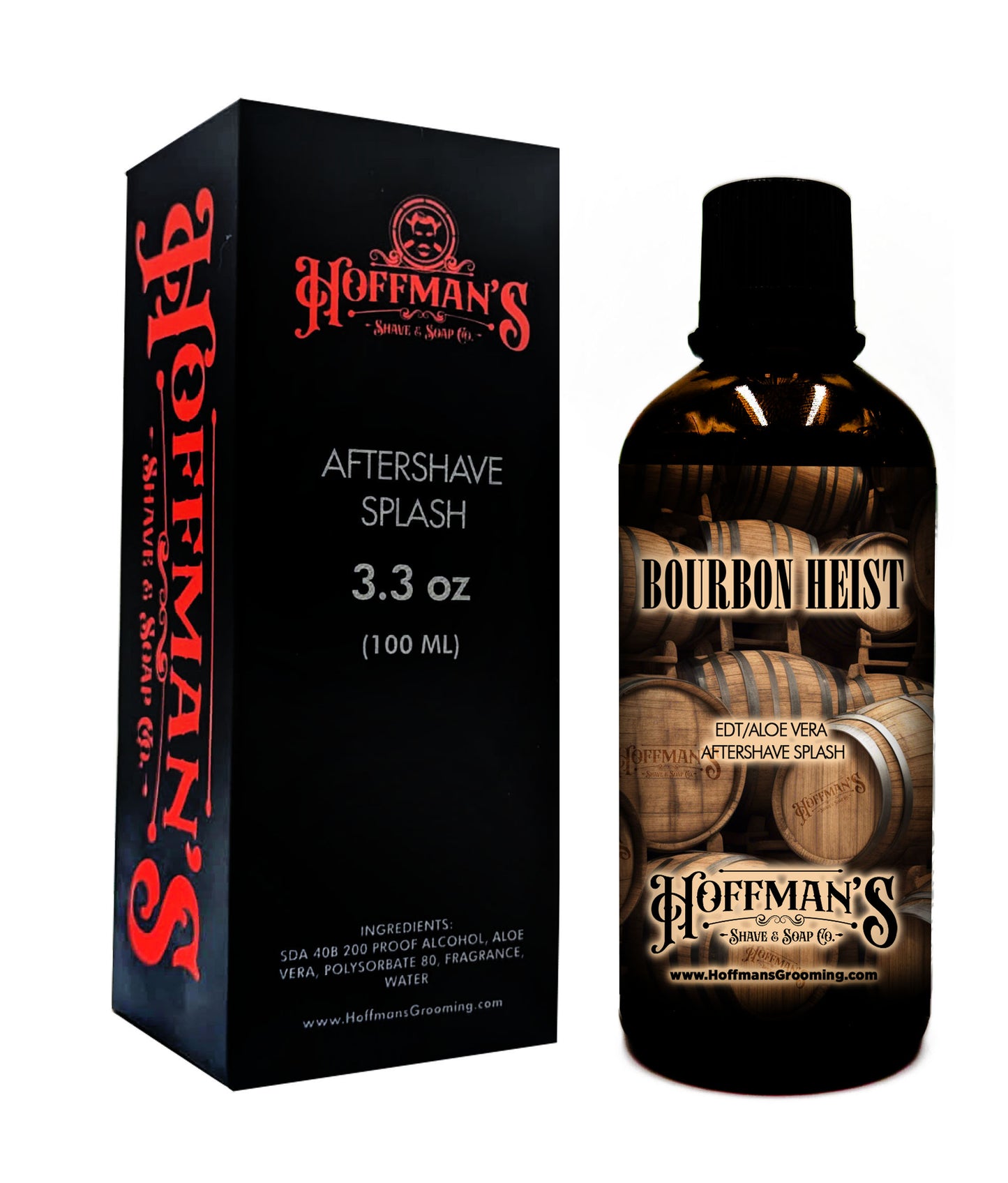Bourbon Heist (Kentucky Bourbon, Maple, Vanilla) Shaving Trio 3pc Set