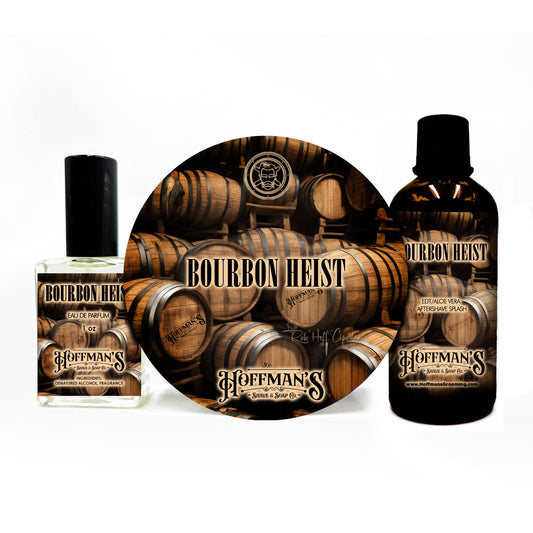Bourbon Heist (Kentucky Bourbon, Maple, Vanilla) Shaving Trio 3pc Set