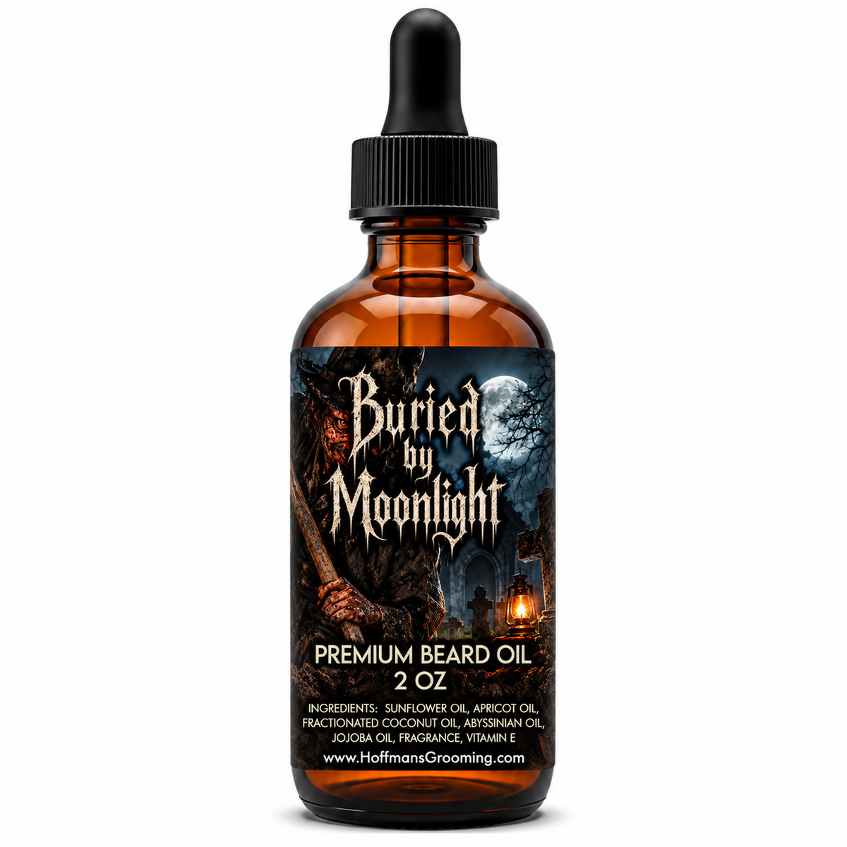 Buried By Moonlight (Fir Needle, Jasmine, Musk, Sandalwood, Oakmoss) 2oz Beard Oil