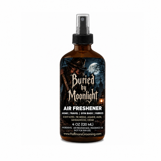 Buried By Moonlight (Fir Needle, Jasmine, Musk, Sandalwood, Oakmoss) Limited Halloween Havoc 2026 Edition Air Freshener 4oz