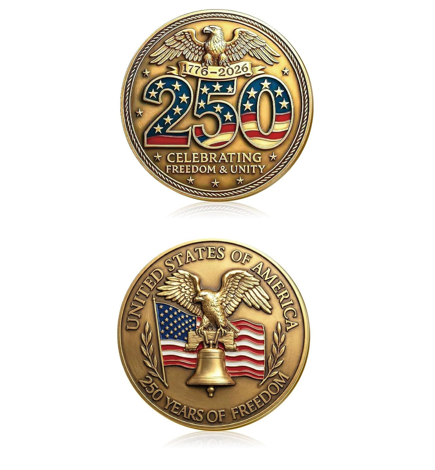 America 250 Edition (Aged Tobacco Leaves, Spiced Bourbon, Plum Wine, Orange Peel, Vanilla Musk) Shaving Trio 3pc Set W/ 250 Gift Coin