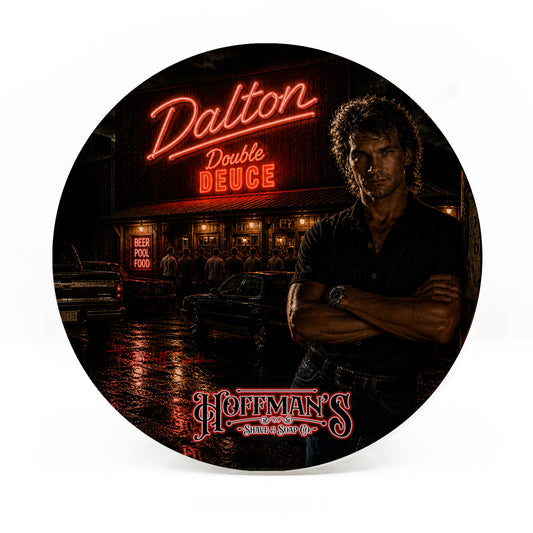 Dalton (Dark Ale Stout featuring Bitter Hops, Dried Red Berry, Neroli, Roasted Malt) Shave Soap 4oz