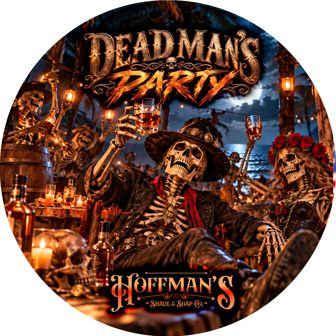 Dead Man's Party (Whiskey, Amber, Violet, Jasmine)Shaving & Grooming Trio 3pc Set