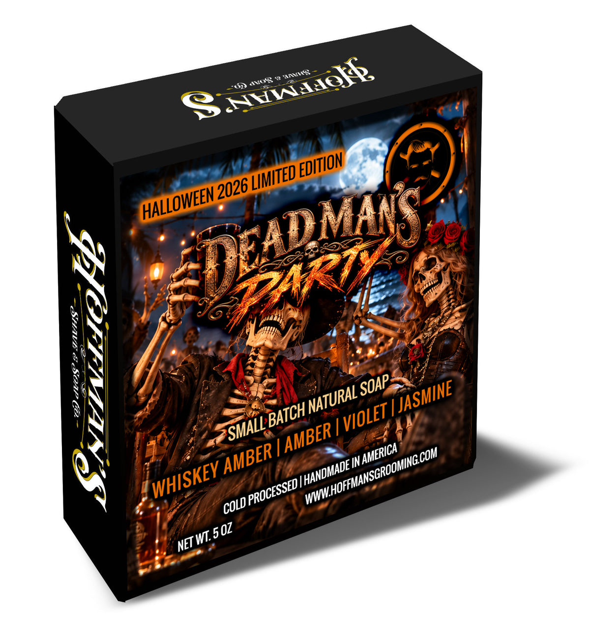 Dead Man's Party (Whiskey, Amber, Violet, Jasmine) 5oz Bar Soap