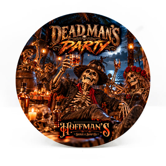 Dead Man's Party (Whiskey, Amber, Violet, Jasmine) Shave Soap 4oz