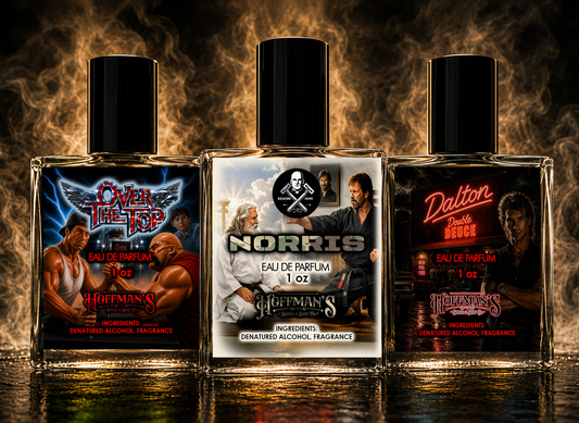 3pk 80's Action EDP Cologne Bundle (Over The Top, Dalton, Norris)