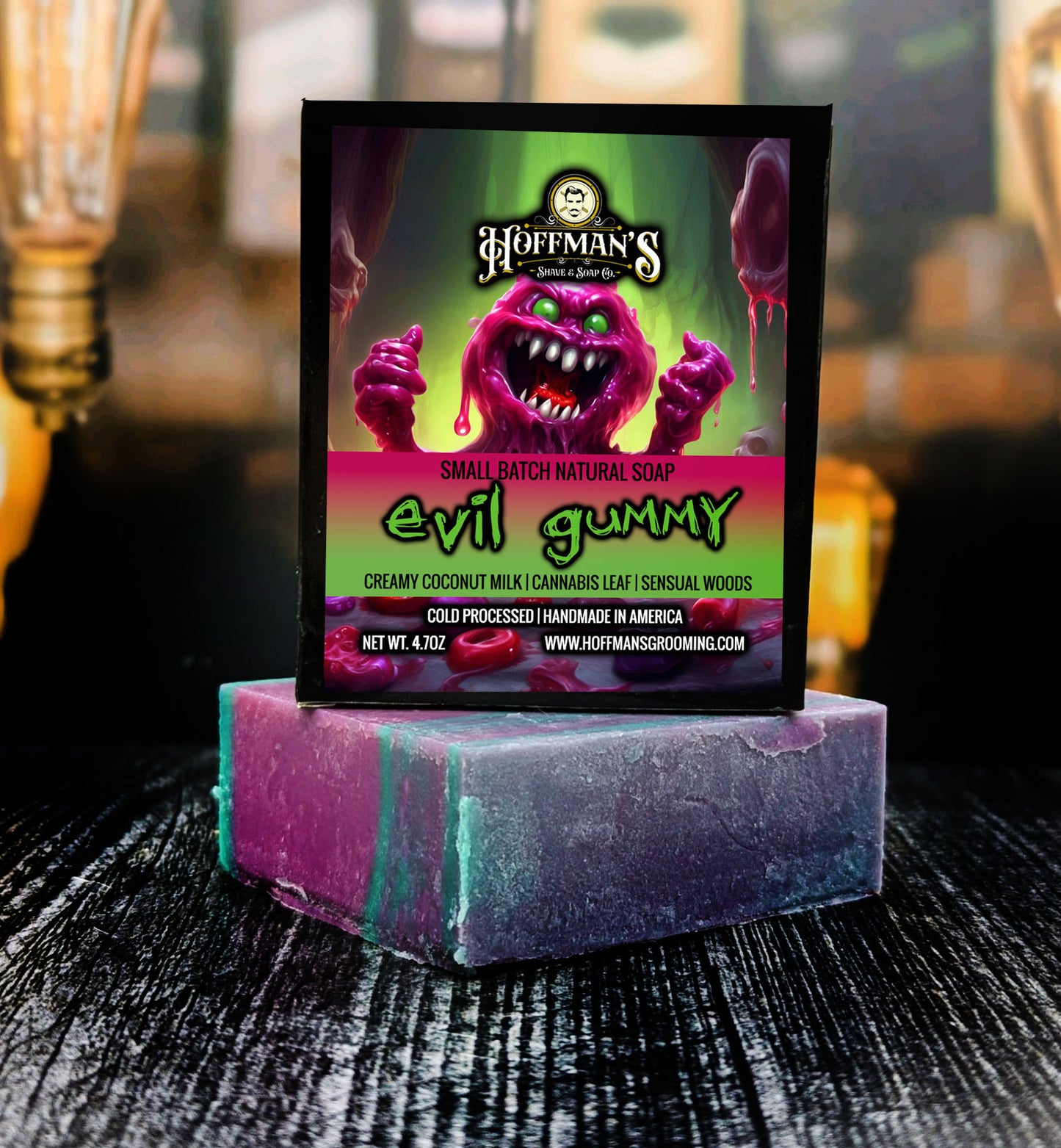 "EVIL GUMMY" (COCONUT MILK, CANNABIS, WOODSY) Bar Soap