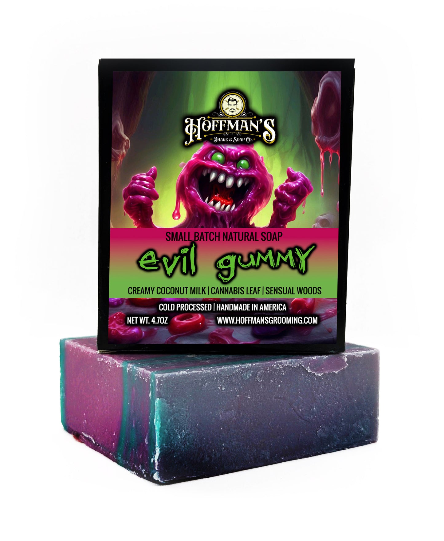 "EVIL GUMMY" (COCONUT MILK, CANNABIS, WOODSY) Bar Soap