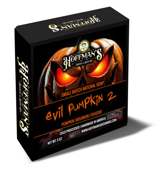 "Evil Pumpkin 2" (Limited Halloween Edition) Pumpkin, Bourbon, Fougere 5oz Bar Soap