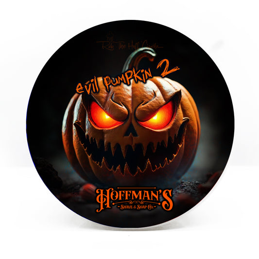 Evil Pumpkin 2 (Limited Halloween Edition) Pumpkin, Bourbon, Fougere Shave Soap 4oz