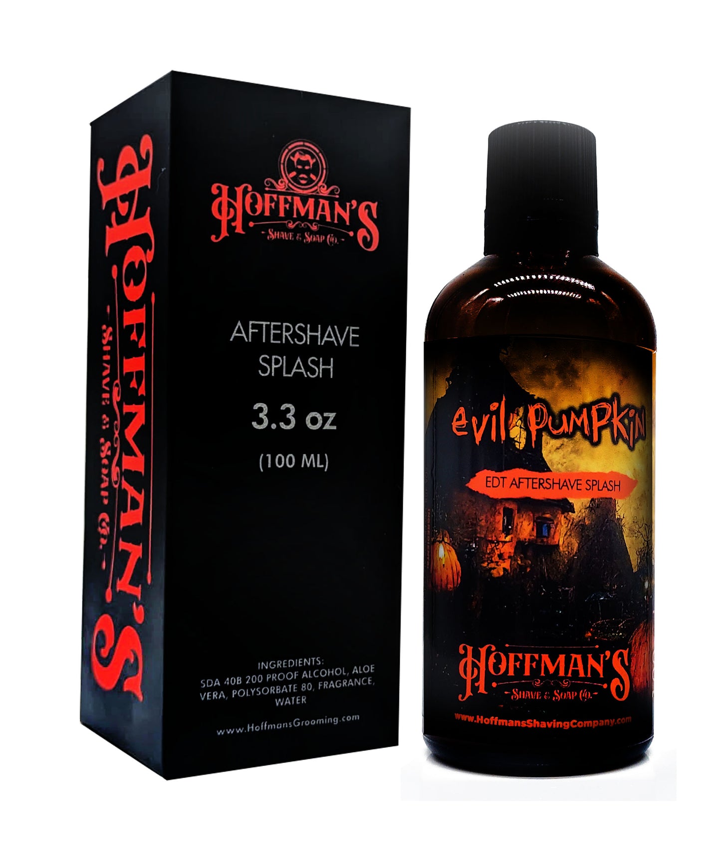 Evil Pumpkin 2 (Limited Halloween Tribute) Pumpkin, Bourbon, Fougere Shaving Trio 3pc Set