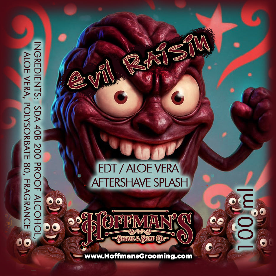 Evil Raisin "Rum, Raisin, Caramel, Maple, Vanilla" Shaving Trio 3pc Set