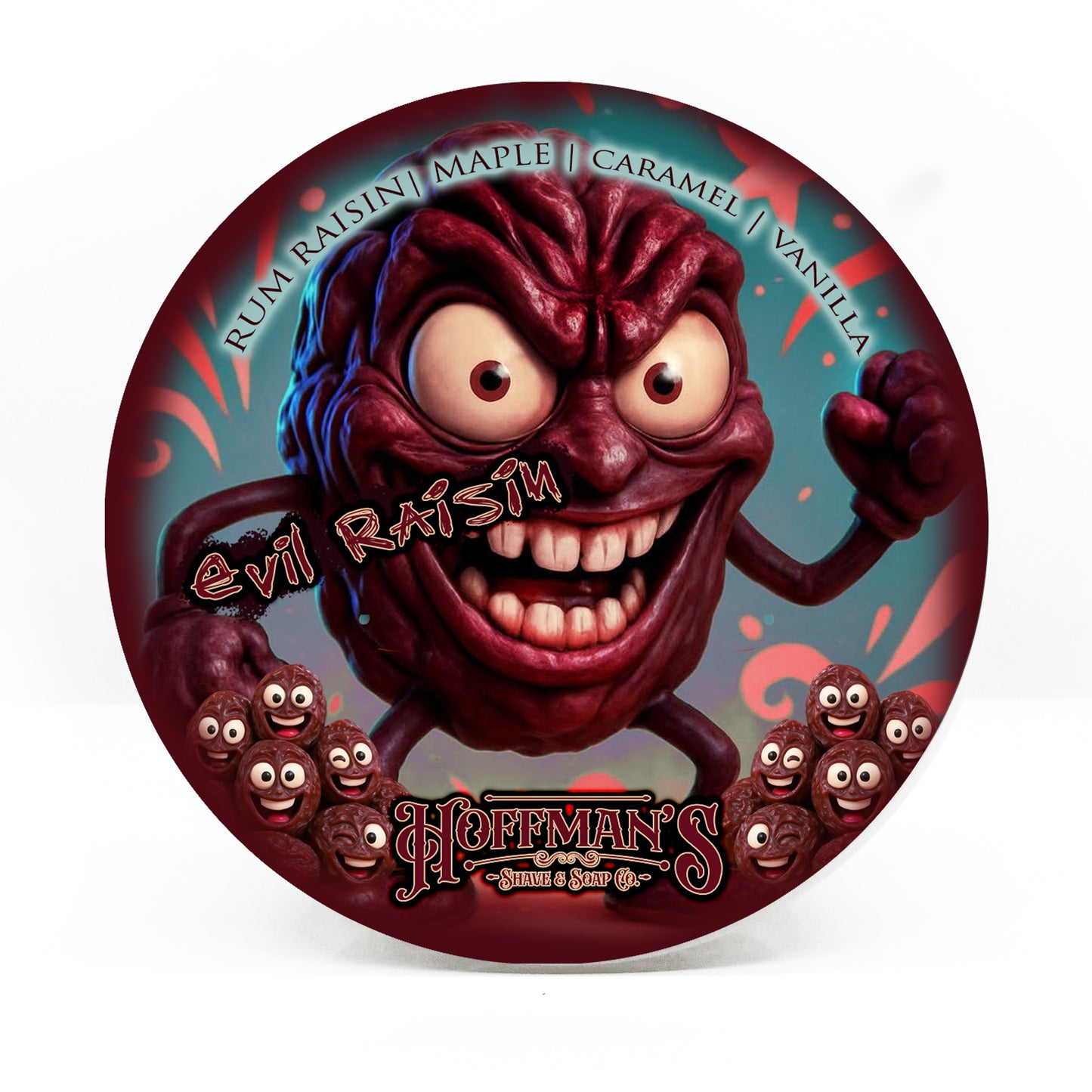 Evil Raisin "Rum, Raisin, Caramel, Maple, Vanilla" Shave Soap 4oz