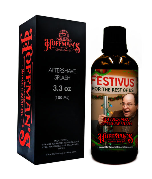 Festivus "Rum, Raisin, Caramel, Maple, Vanilla" Limited Holiday Aftershave Splash 3.3oz 100ml