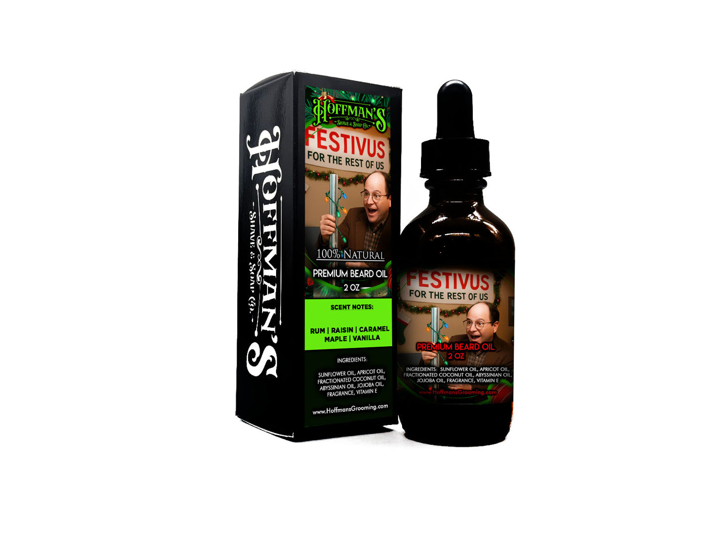 Festivus "Rum, Raisin, Caramel, Maple, Vanilla" Limited Holiday Shaving Trio 7pc Full Grooming MEGA Bundle...$80