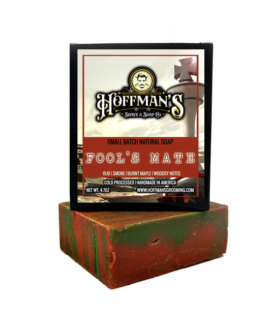 "Fool's Mate" (Oud, Red Leather, Smoked Maple) Bar Soap