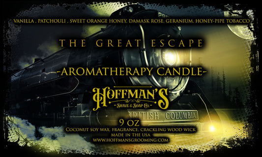 "Great Escape" (Honey Pipe Tobacco, Orange, Vanilla) 9oz Aromatherapy Candle