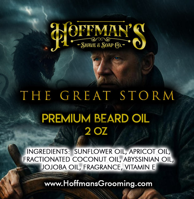 The Great Storm "Volcanic Sand, Palo Santo, Pear, Chamomile" 2oz Beard Oil