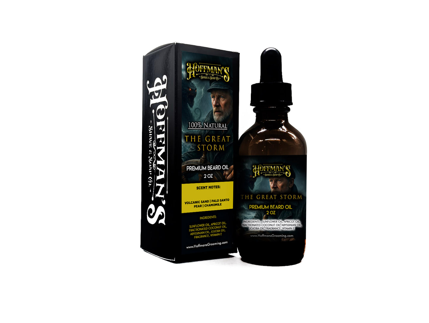 The Great Storm "Volcanic Sand, Palo Santo, Pear, Chamomile" 2oz Beard Oil