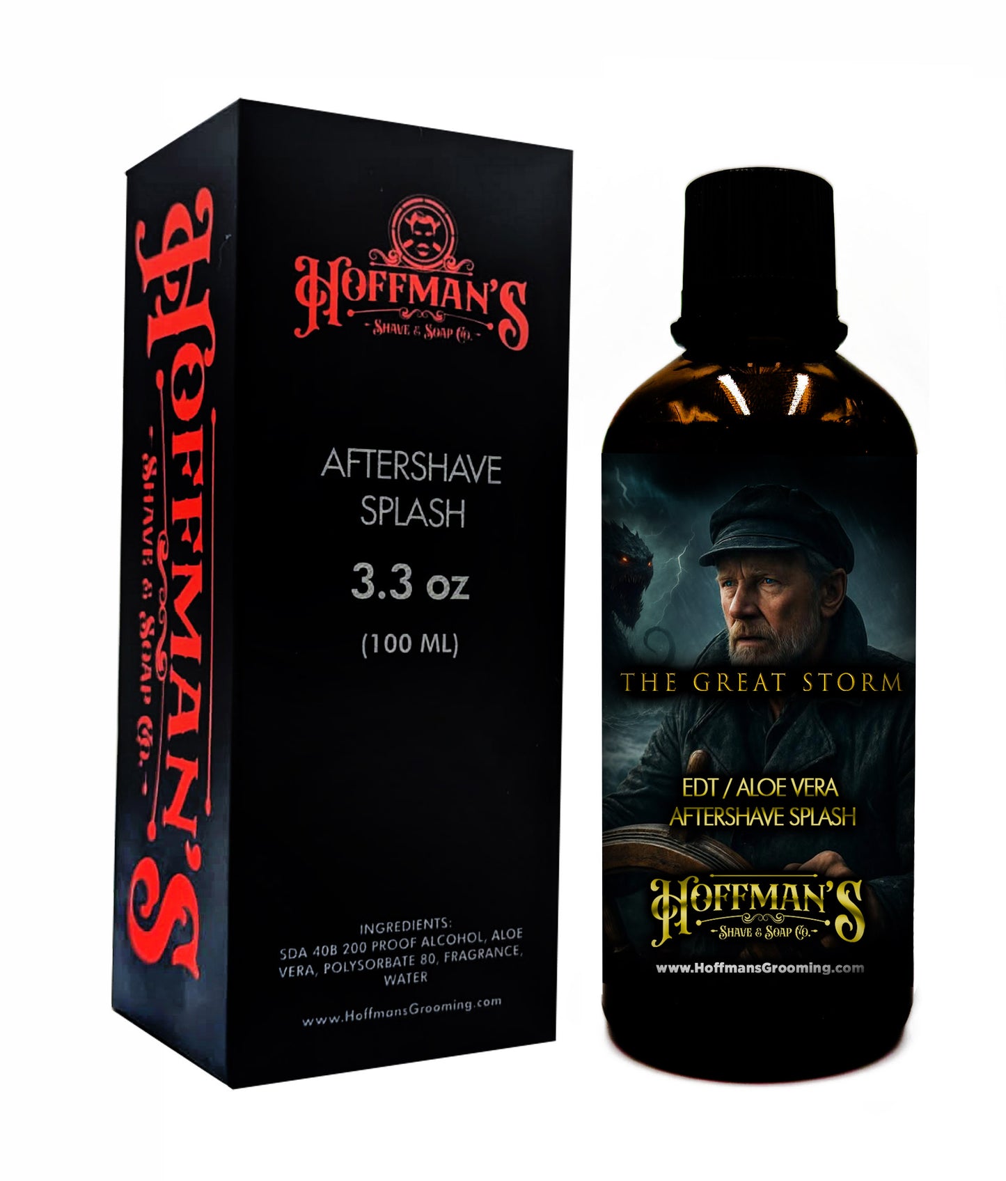 The Great Storm "Volcanic Sand, Palo Santo, Pear, Chamomile" Shaving Trio 3pc Set Plus BONUS