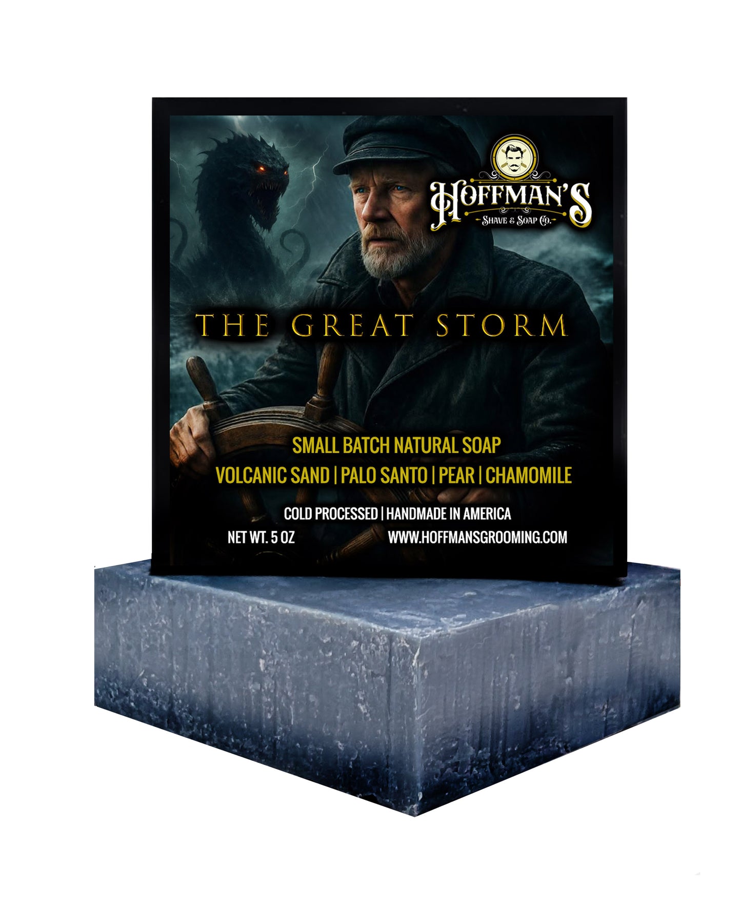 The Great Storm "Volcanic Sand, Palo Santo, Pear, Chamomile" 5oz Bar Soap