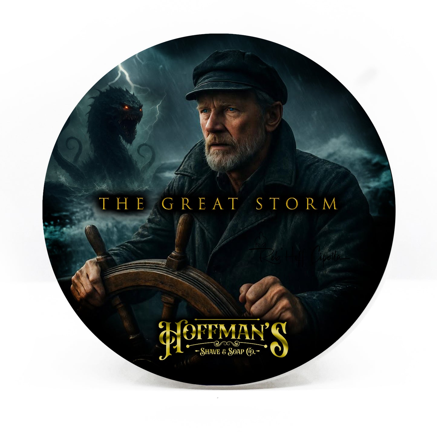 The Great Storm "Volcanic Sand, Palo Santo, Pear, Chamomile" Shave Soap 4oz