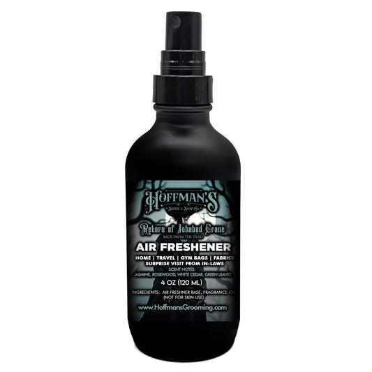 "Return of Ichabod Crane" (Jasmine, Rosewood, White Cedar, Musk) Limited Halloween Edition Air Freshener 4oz (Copy)