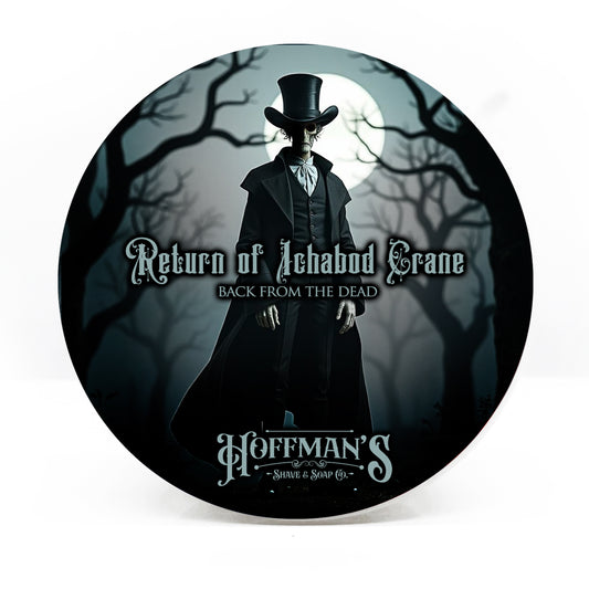 "Return of Ichabod Crane" (Limited Halloween Edition) Jasmine, Rosewood, White Cedar, Musk, Grapefruit Shave Soap 4oz
