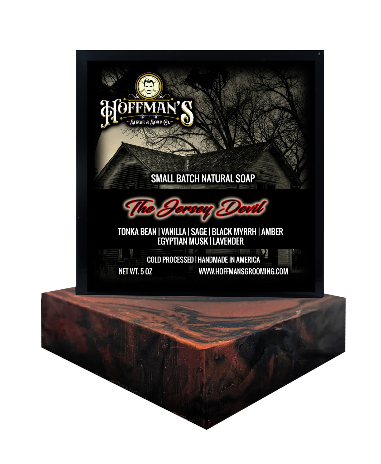 "The Jersey Devil" (Tonka, Egyptian Musk, Black Myrrh, Vanilla) Bar Soap 5oz