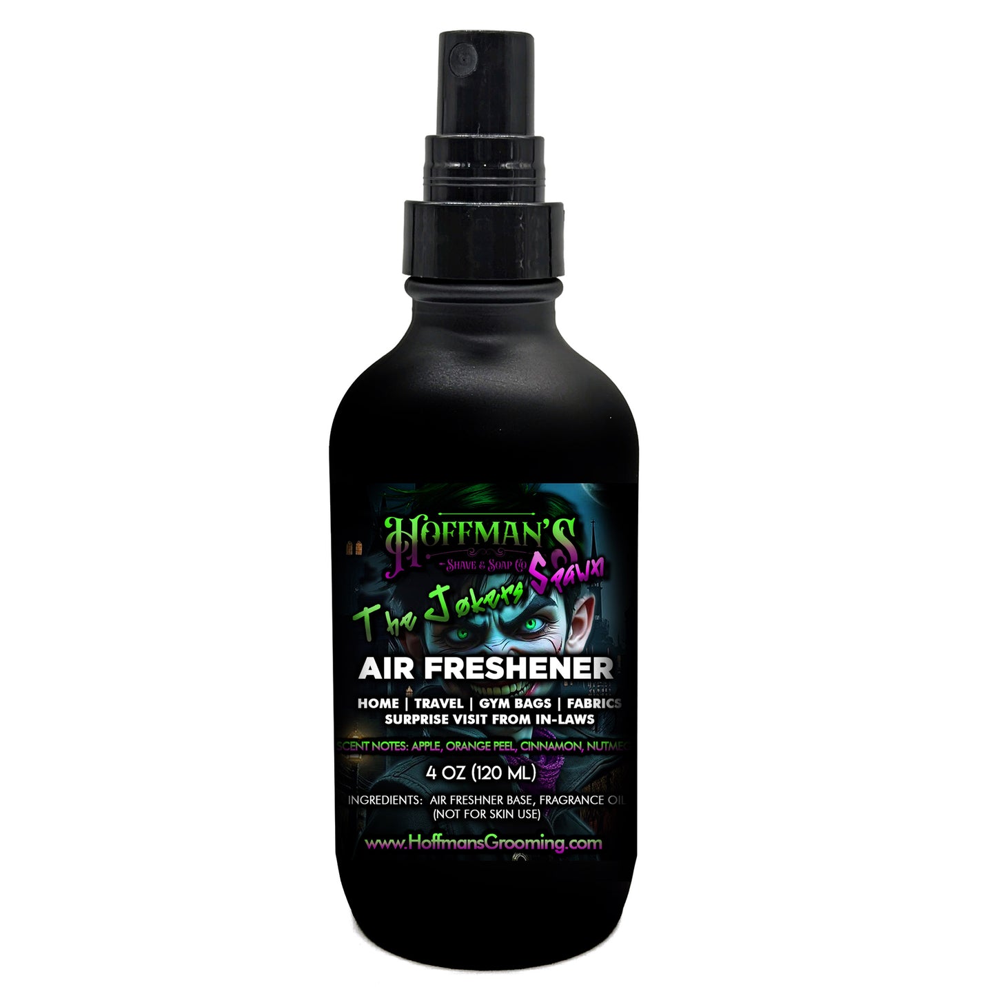 "The Joker's Spawn" (Apple, Orange Peel, Vanilla, Cinnamon) Limited Halloween Edition Air Freshener 4oz