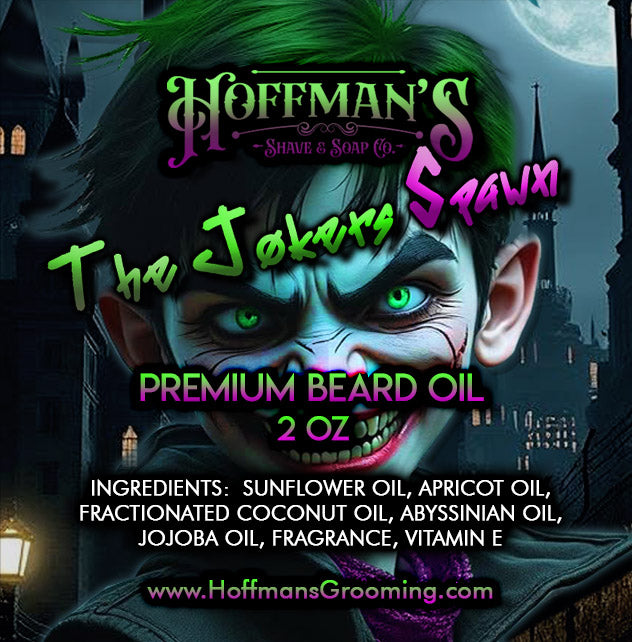 "The Joker's Spawn" (Limited Halloween Edition) Apple, Vanilla, Cinnamon  2oz Beard Oil