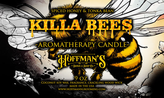 "Killa Bees" (Spiced Honey & Tonka Bean) 9oz Aromatherapy Candle
