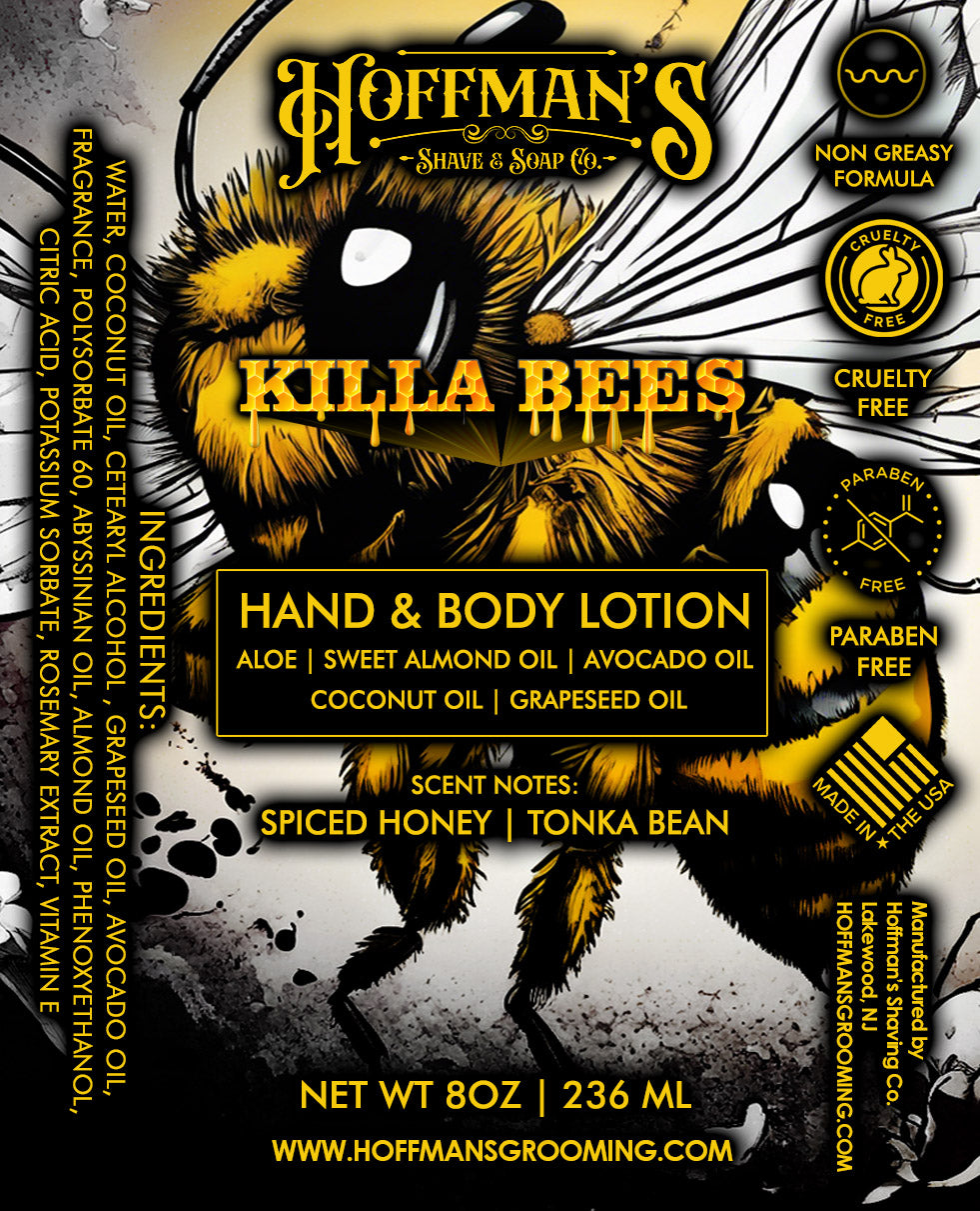 Killa Bees Body & Hand Lotion (Spiced Honey & Tonka Bean) 8 oz