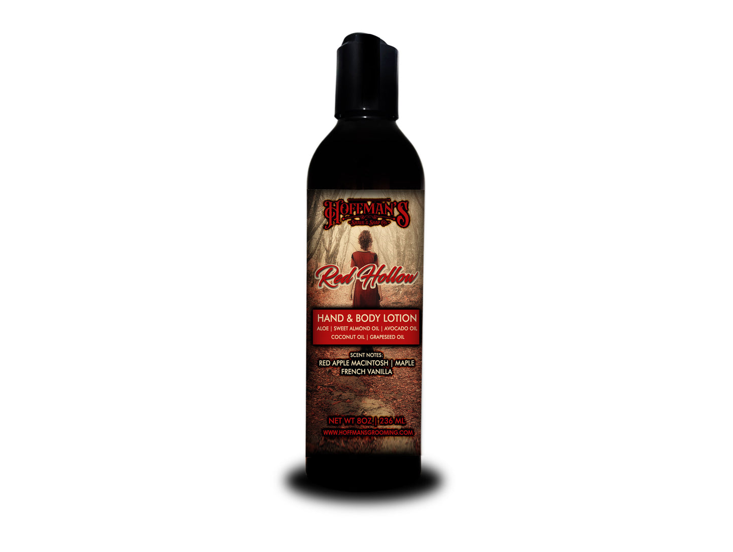 Red Hollow Body & Hand Lotion (Red Macintosh, Maple, Caramel) 8 oz