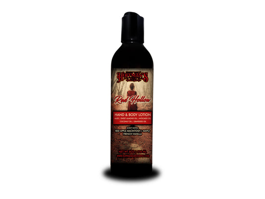 Red Hollow Body & Hand Lotion (Red Macintosh, Maple, Caramel) 8 oz