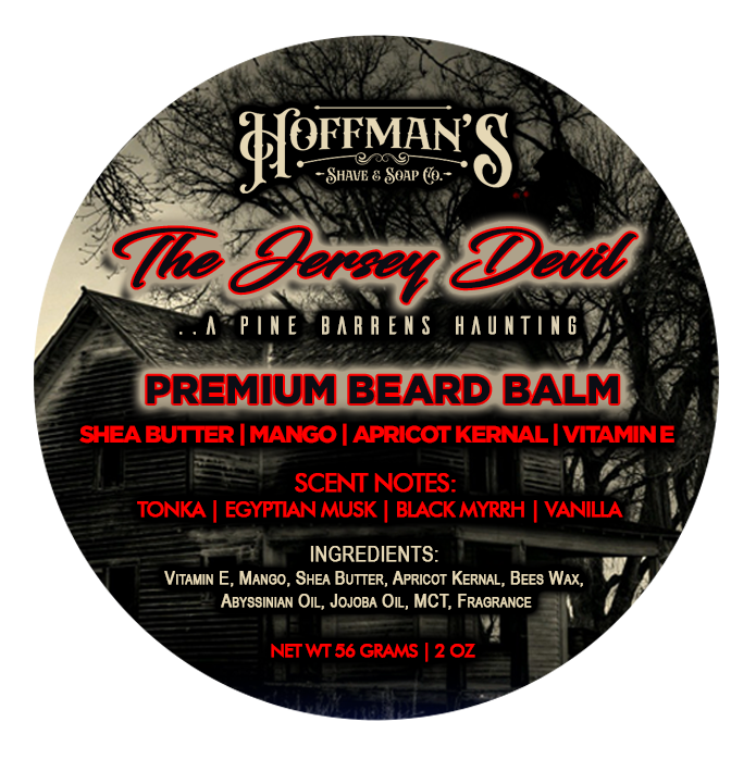 The Jersey Devil (Tonka, Egyptian Musk, Black Myrrh, Vanilla) 2oz Premium Beard Balm