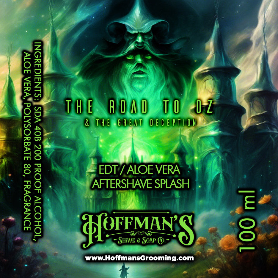 The Road to Oz "Honey Crusted Roasted Pistachio, Almond Cream"Aftershave Splash 3.3oz 100ml