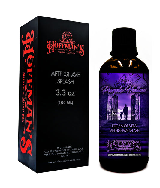 Purple Hollow (Winter Plum & Amber) EDT/Aloe Vera Aftershave Splash 3.3oz 100ml