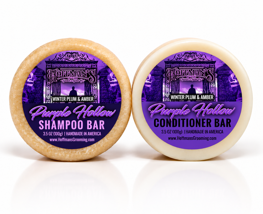Purple Hollow (Winter Amber & Plum) 2pk Shampoo & Conditioner Hair Bar Set 3.5 oz Each (Copy)