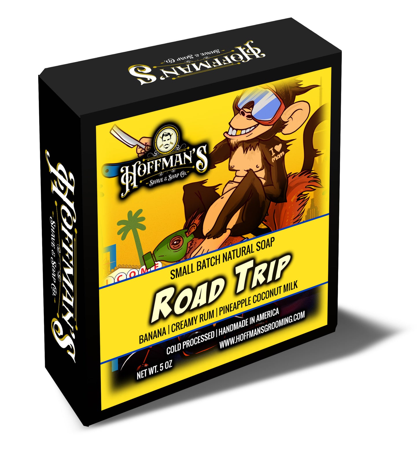 Road Trip (Banana, Creamy Rum, Pineapple Coconut Milk) 5oz Bar Soap
