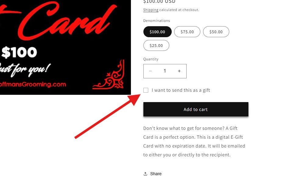 Hoffman's Grooming E-Gift Cards