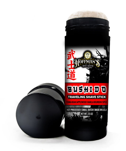Bushido (Applewood, Allspice, Vanilla Bourbon, Italian Bergamot) Traveling Shave Stick 2.5oz